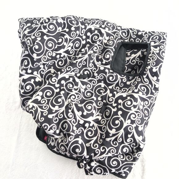 Infantino Grocery Cart Cover Reversible Paisley/Black One Size - Picture 6 of 8